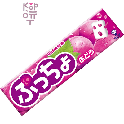 UHA Puchao Grape Flavored Soft Candy - Жевательные конфеты со вкусом Винограда, 50гр.