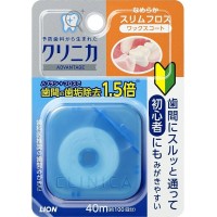 LION Clinica Advantage Smooth Slim Floss Вощеная зубная нить Clinica 40м