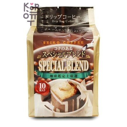 Seiko Coffee Special Blend Drip Bag Coffee — Молотый кофе 7гр., Коробка 10шт