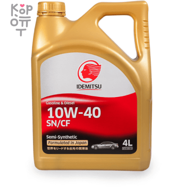 Idemitsu ID S-S SN/CF 10W40 - Полусинтетическое моторное масло — Корейские товары для всей семьи(КорОпт)