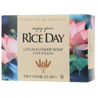 CJ LION Rice Day Cheong - Мыло туалетное, Лотос, 100 г