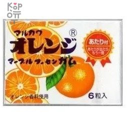 Резинка жевательная Marukawa &quot;Апельсин&quot; 6 шариков, 8,1гр. — Корейские товары для всей семьи(КорОпт)
