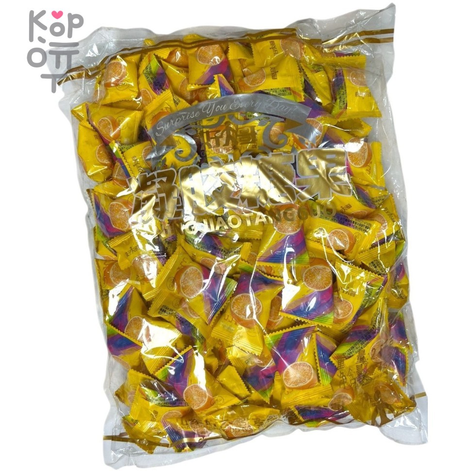 Конфеты со вкусом сочного Апельсина, 2,5кг, купить с доставкой на дом фото 1 &mdash; Корейские товары для всей семьи(КорОпт)