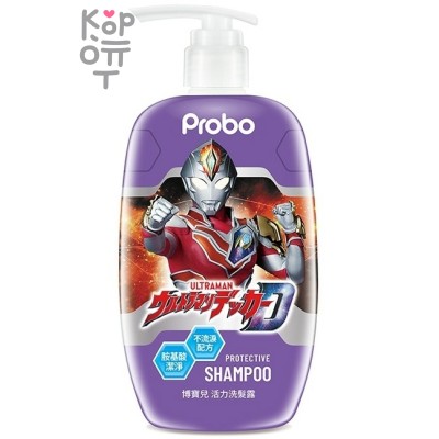 PROBO Protective Shampoo Ultraman - Защитный шампунь Ультрамен для детей с экстрактом Чёрного Овса, 500мл.  
