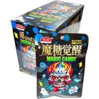Кислая леденцовая карамель He He Magic Candy - Жутко кислые конфеты Огненный череп, со вкусом Яблока