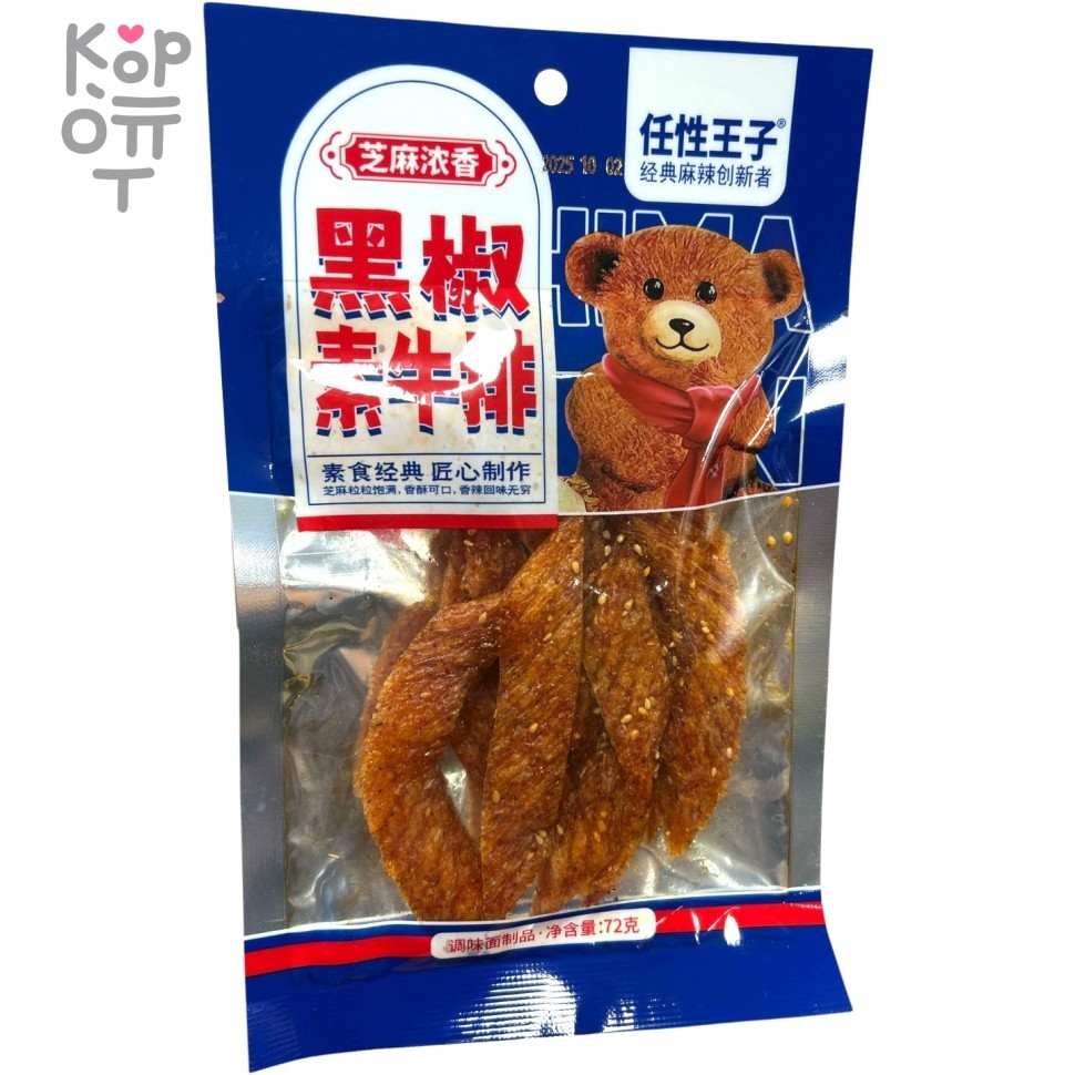 Снэк Про Медведей, Своенравный Принц, 72гр. - Пряный пшеничный снек, стейк, купить с доставкой на дом фото 1 — Корейские товары для всей семьи(КорОпт)