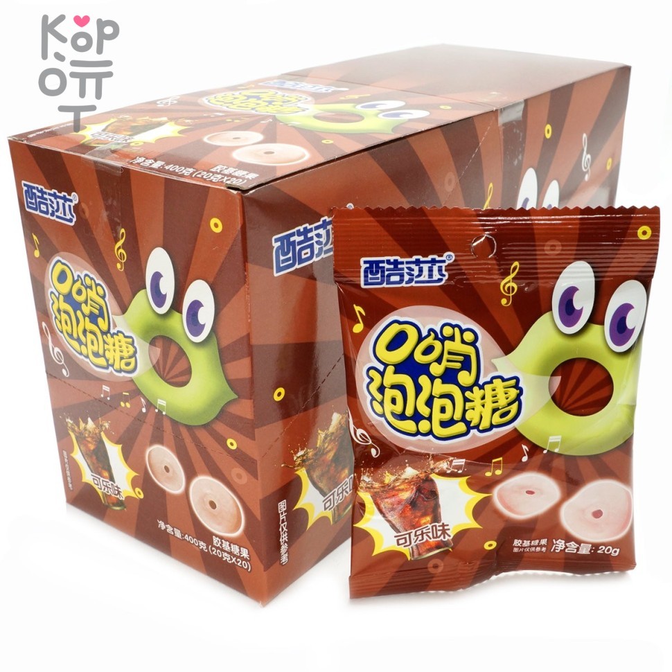 Жевательная резинка Coolsa Whistle Bubble Gum - Свистулька со вкусом Колы, купить с доставкой на дом фото 1 — Корейские товары для всей семьи(КорОпт)