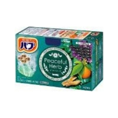 KAO Bub — шипучие таблетки для принятия ванны Peaceful Herb, 40 грамм × 12 штук