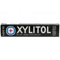 Lotte Xylitol - Резинка жевательная 21гр., чёрная мята