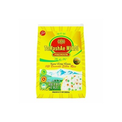 TaMashAe MIADI PREMIUM — Рис Басмати пропаренный пакет зип, 1 кг