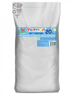 PrettyCat Naturel CLUB Наполнитель впитывающий глиняный с ароматом алоэ, 20 кг