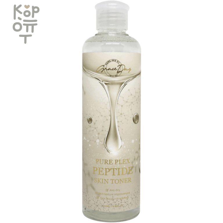 Grace Day Pure Plex Peptide Skin Toner - Тонер с пептидами 250мл., купить с доставкой на дом фото 1 — Корейские товары для всей семьи(КорОпт)
