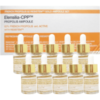 ELENSILIA CPP French Propolis 82 Resistem Ampoule Set  - Увлажняющий набор ампул с Прополисом 15мл., Коробка 10шт.
