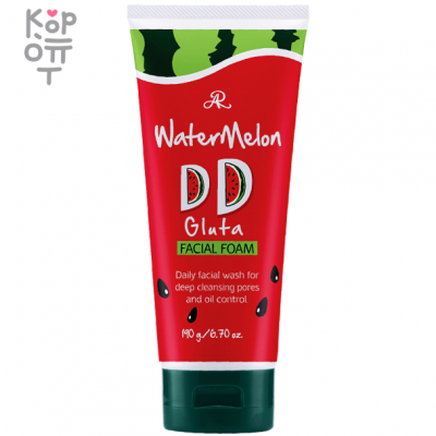 Aron Watermelon Gluta Moisturizing Facial Foam - Пенка для умывания для контроля липидного баланса кожи и возникновения АКНЕ, 190 мл