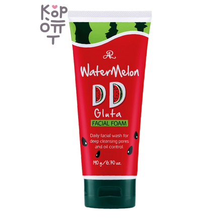 Aron Watermelon Gluta Moisturizing Facial Foam - Пенка для умывания для контроля липидного баланса кожи и возникновения АКНЕ, 190 мл