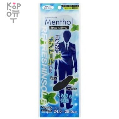 FUDO KAGAKU Мужские дышащие стельки с ароматом ментола 24-28см. — Корейские товары для всей семьи(КорОпт)