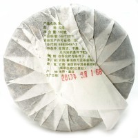 Чай Captain Horse Pu'er - Юньнаньский крупнолистовой высушенный на солнце зеленый чай с Жасмином, Пуэр, 2013год, 100гр.
