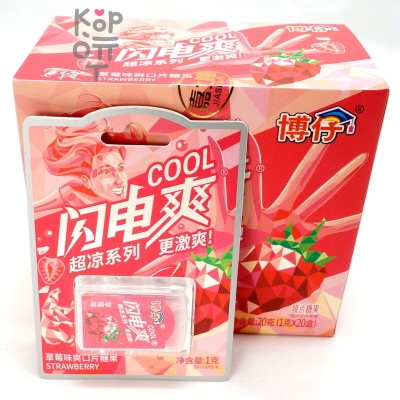 Освежающие пластинки Lightning Shuang со вкусом Клубники, 20гр.