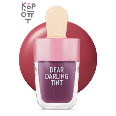 Etude Et.dear.d.watergeltint Pk004 - Тинт для губ на водной основе, красная фасоль, 4,5 г