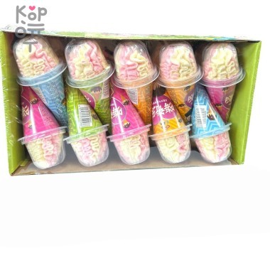 Маршмеллоу Damiyuan Sweet Зефир мороженное в вафельном стаканчике — Корейские товары для всей семьи(КорОпт)