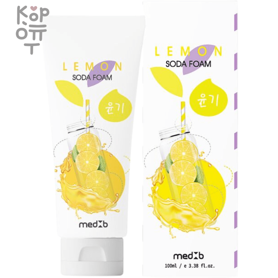 Med B Lemon Soda Foam - Пенка для умывания с пищевой содой и лимоном 100мл., купить с доставкой на дом фото 1 — Корейские товары для всей семьи(КорОпт)