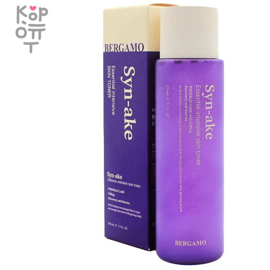 Bergamo Syn-Ake Essential Toner - Тонер для лица со Змеиным Ядом 210мл. фото 1 &mdash; Корейские товары для всей семьи(КорОпт)