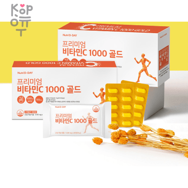 Nutri D-Day High Content Vitamin C 1000 Gold - Комплекс с высоким содержанием витамина С, 1100мг * 150табл. — Корейские товары для всей семьи(КорОпт)
