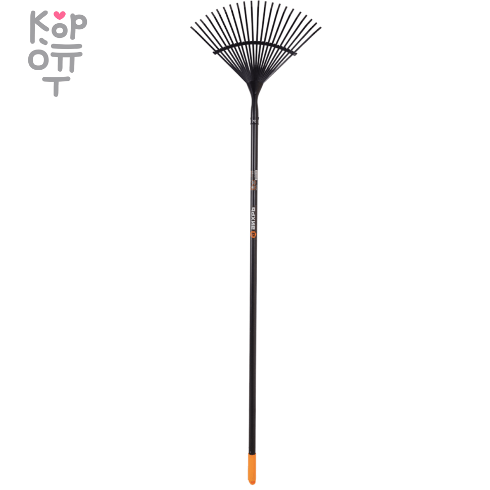 Грабли веерные 22 зуба, сталь, металлический черенок Вихрь. , купить с доставкой на дом фото 1 — Корейские товары для всей семьи(КорОпт)