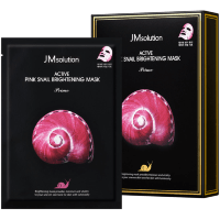 JMsolution Active Pink Snail Brightening Mask - Осветляющая тканевая маска с Муцином Розовой Улитки 30мл.