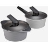 Набор Экологичных облегченных Кастрюль HappyCall Arbor Ceramic Pot 2Р (18см, 20см + прихватки) с керамическим покрытием без PFOA и PFOS, купить с доставкой на дом фото 2 — Корейские товары для всей семьи(КорОпт)