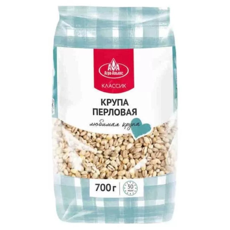 Крупы — Крупа перловая Агроальянс 700гр/12