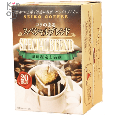 Seiko Coffee Special Blend Drip Bag Coffee - Кофе молотый в дрип-пакетах ORIGINAL 7гр.*20п.  — Корейские товары для всей семьи(КорОпт)