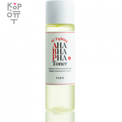 Очищающий кислотный тонер для проблемной кожи TIAM AC Fighting AHA BHA PHA Toner, 180 мл