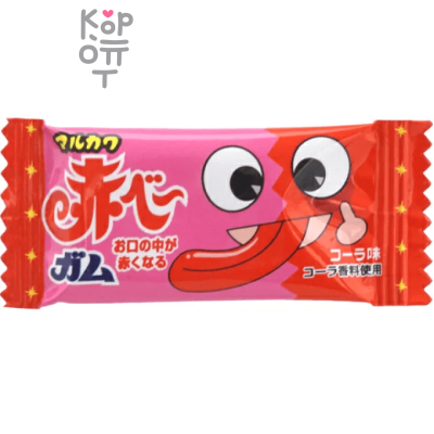 Marukawa Red Gum Cola Akabee - Жевательная резинка Красный язык со вкусом Колы 4,3гр.