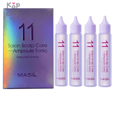 Masil 11 Salon Scalp Care Ampoule Tonic - Освежающий ампульный тоник для кожи головы 30мл.*4шт. — Корейские товары для всей семьи(КорОпт)