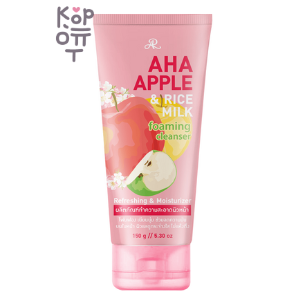 Aron AHA Apple & Rice Milk Moisturizing Facial Foam - Пенка для умывания Рисовое Молоко и Яблоко, 150 мл