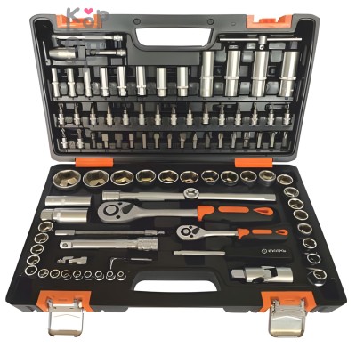 Вихрь Набор инструментов, 1/2", 1/4", CrV, пластиковый кейс, 94 предмета