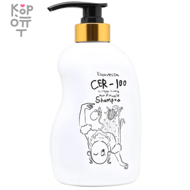 Elizavecca Cer-100 Collagen Coating Hair Muscle Shampoo - Шампунь для волос с коллагеном, 500мл.  — Корейские товары для всей семьи(КорОпт)