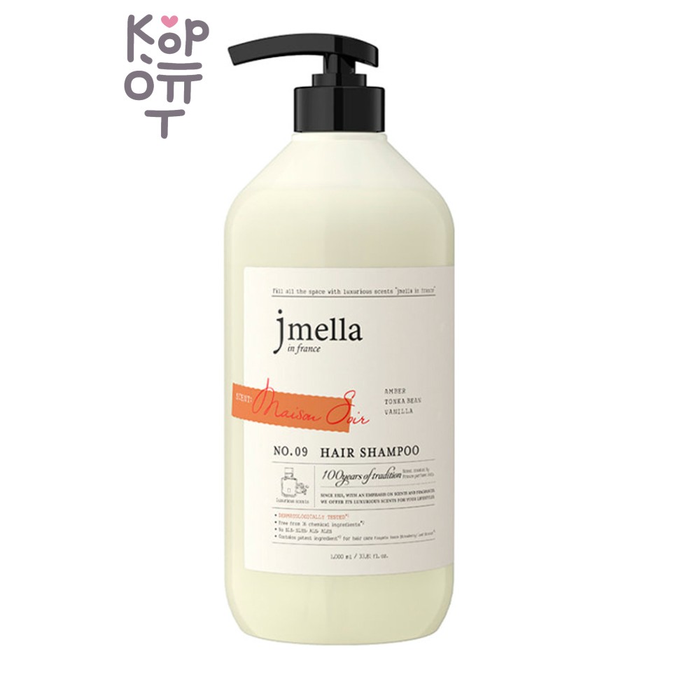 Jmella In France Elegance Maison Soir Hair Shampoo - Парфюмированный шампунь для восстановления и питания волос, 500 мл
