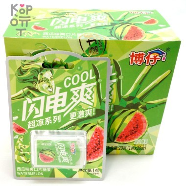 Освежающие пластинки Lightning Shuang со вкусом Арбуза — Корейские товары для всей семьи(КорОпт)