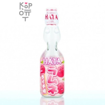 Hata Kosen Lychee Ramune Напиток безалкогольный газированный со вкусом личи, 200 мл