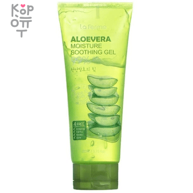 FarmStay La Ferme Aloevera Moisture Soothing Gel - Универсальный гель для ухода за кожей лица и тела с экстрактом Алоэ Вера 200мл.  — Корейские товары для всей семьи(КорОпт)