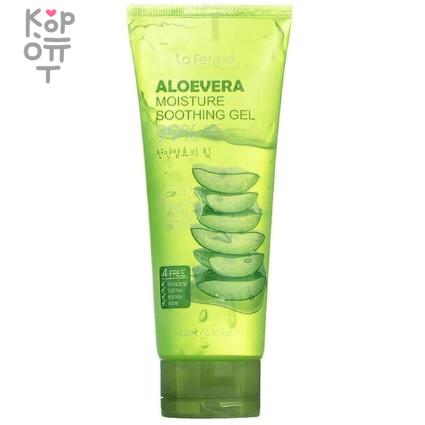 FarmStay La Ferme Aloevera Moisture Soothing Gel - Универсальный гель для ухода за кожей лица и тела с экстрактом Алоэ Вера 200мл. , купить с доставкой на дом фото 1 — Корейские товары для всей семьи(КорОпт)