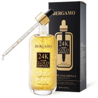 Bergamo Luxury 24K Gold & Ha Ampoule - Антивозрастная сыворотка для лица с экстрактом золото 110 мл