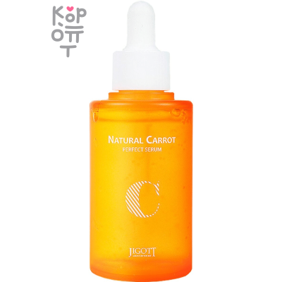 Jigott Natural Carrot Perfect Serum - Сыворотка для лица с маслом семян моркови 50мл.