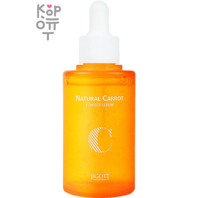 Jigott Natural Carrot Perfect Serum - Сыворотка для лица с маслом семян моркови 50мл.