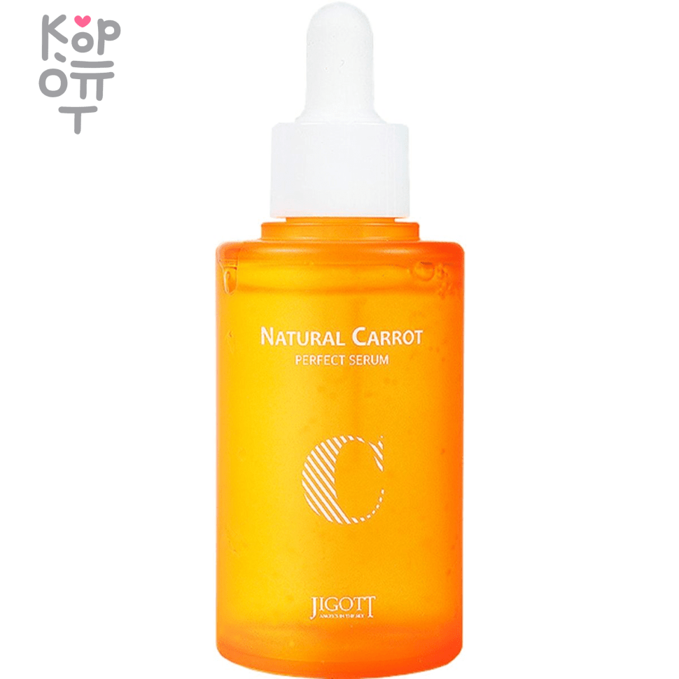 Jigott Natural Carrot Perfect Serum - Сыворотка для лица с маслом семян моркови 50мл., купить с доставкой на дом фото 1 — Корейские товары для всей семьи(КорОпт)