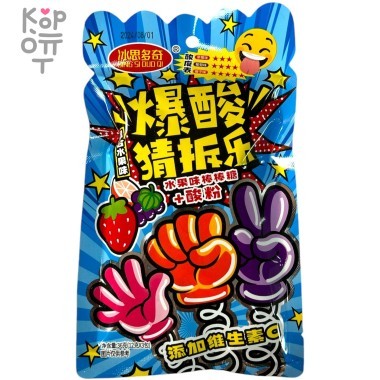 Шипучка-взрывашка Bing на ленте с фруктовым вкусом — Корейские товары для всей семьи(КорОпт)
