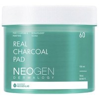 Neogen Real Charcoal Pad - Очищающие пэды с древесным углем 60 шт.(150мл)
