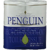 Marutomi Penguin - Двухслойная туалетная бумага Пингвины, 32,5м., 4 рулона